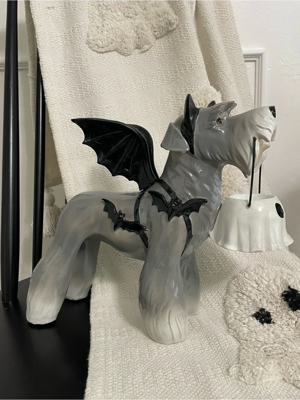 Schnauzer Halloween Dog with Ghost NEW Halloween 2026